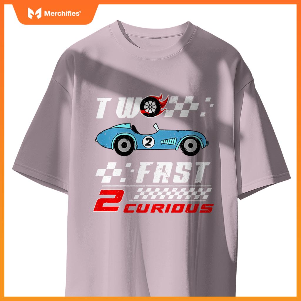 2nd Birthday Race Car Two Fast 2 Year Old Bday Boys Girls T-Shirt