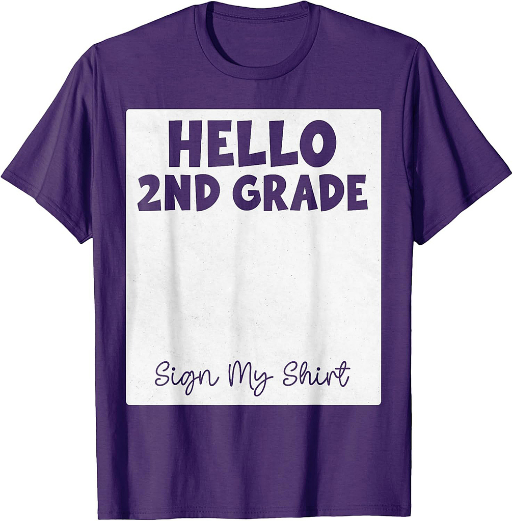 2nd Grade Back to School Kids Hello Second Grade Team T-Shirt