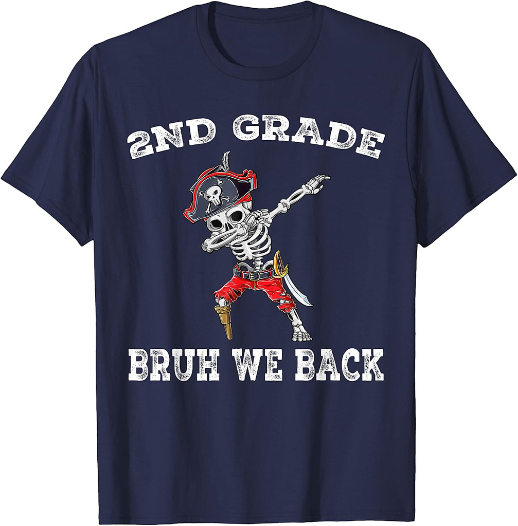 2nd Grade Teachers First Day School Pirate Back to School T-Shirt