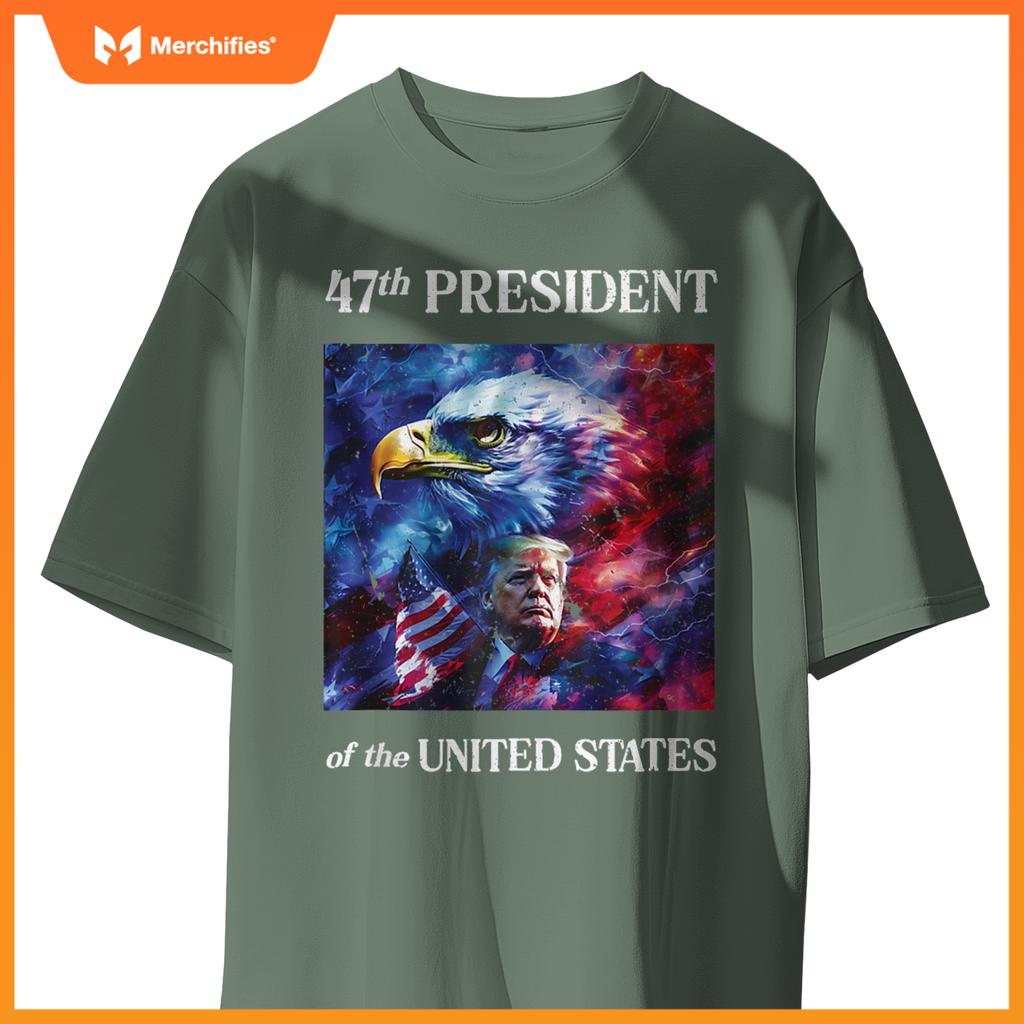 47th President Trump Eagle Patriotic Inauguration Day T-Shirt