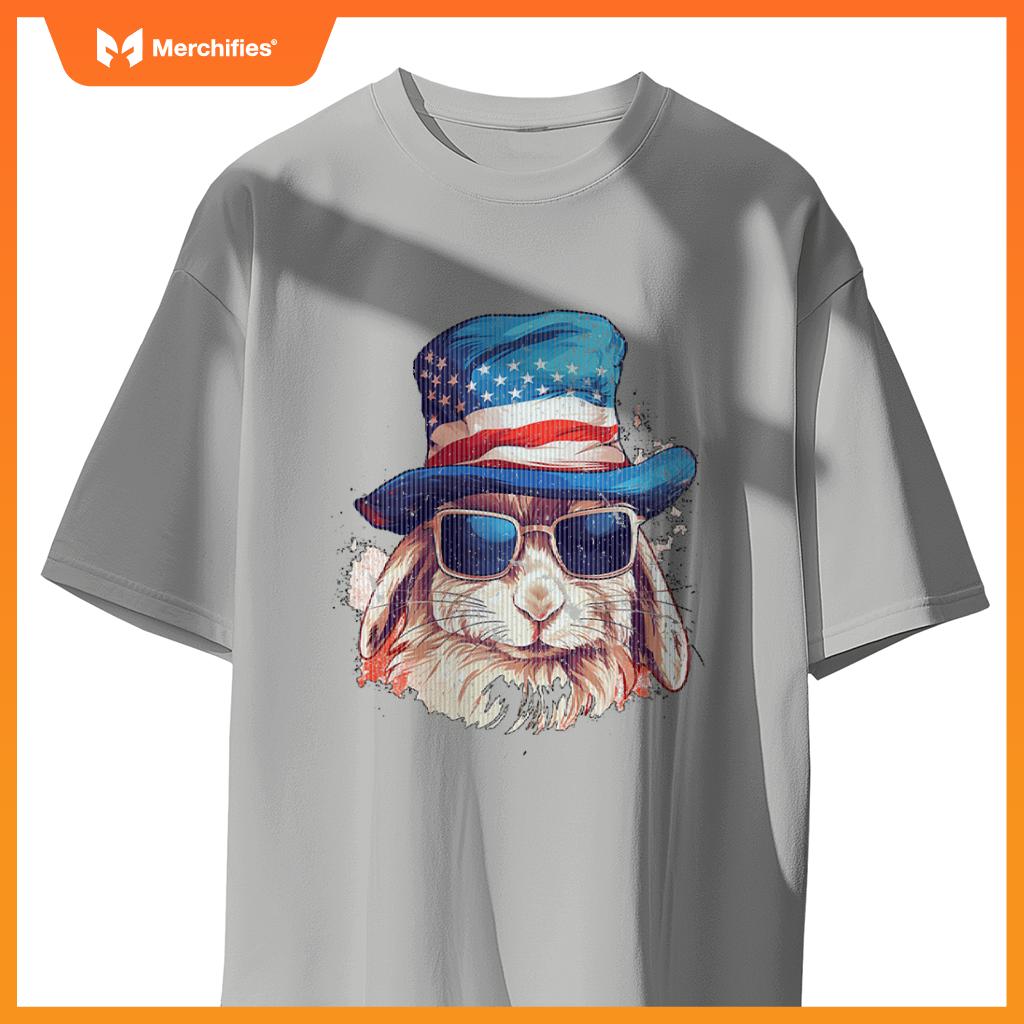 4th of july rabbit patriotic T-Shirt