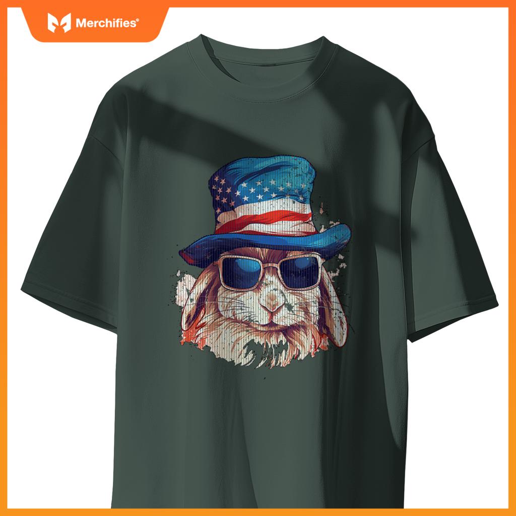 4th of july rabbit patriotic T-Shirt