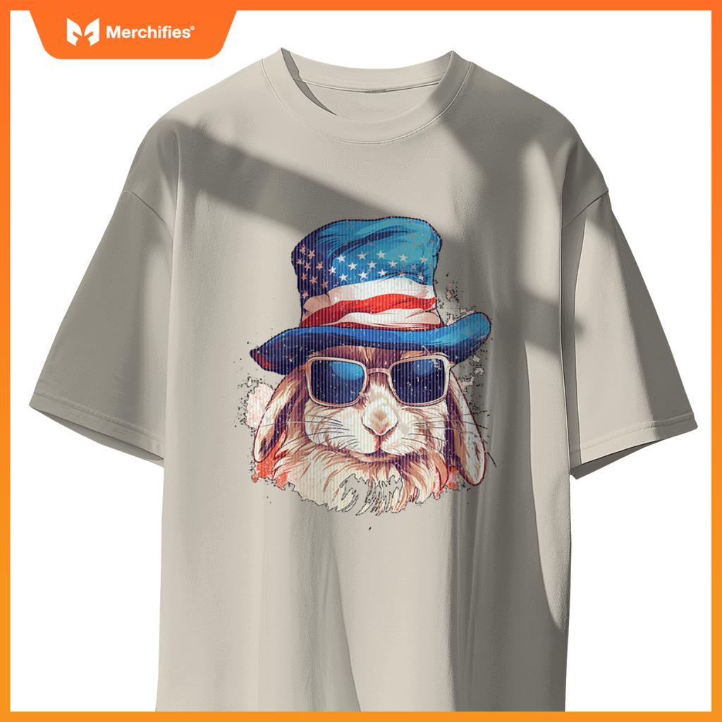 4th of july rabbit patriotic T-Shirt