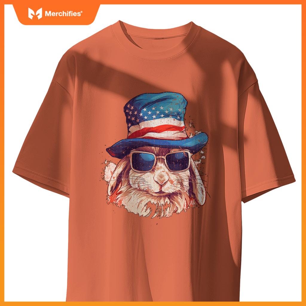 4th of july rabbit patriotic T-Shirt