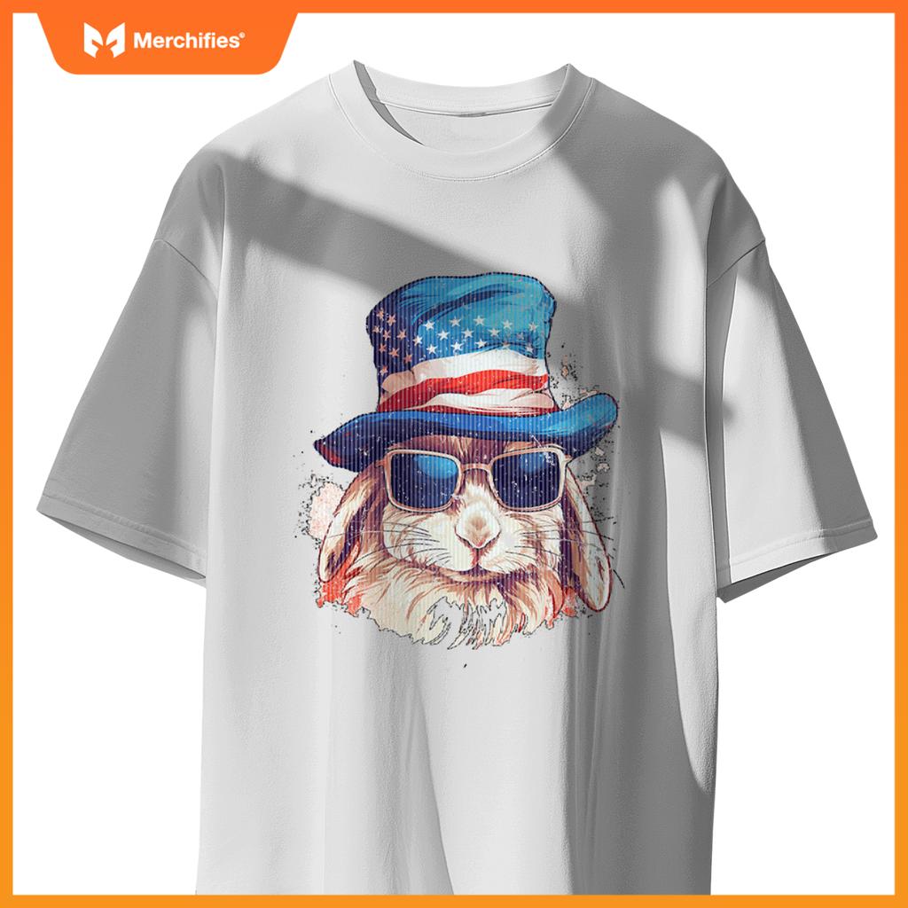 4th of july rabbit patriotic T-Shirt