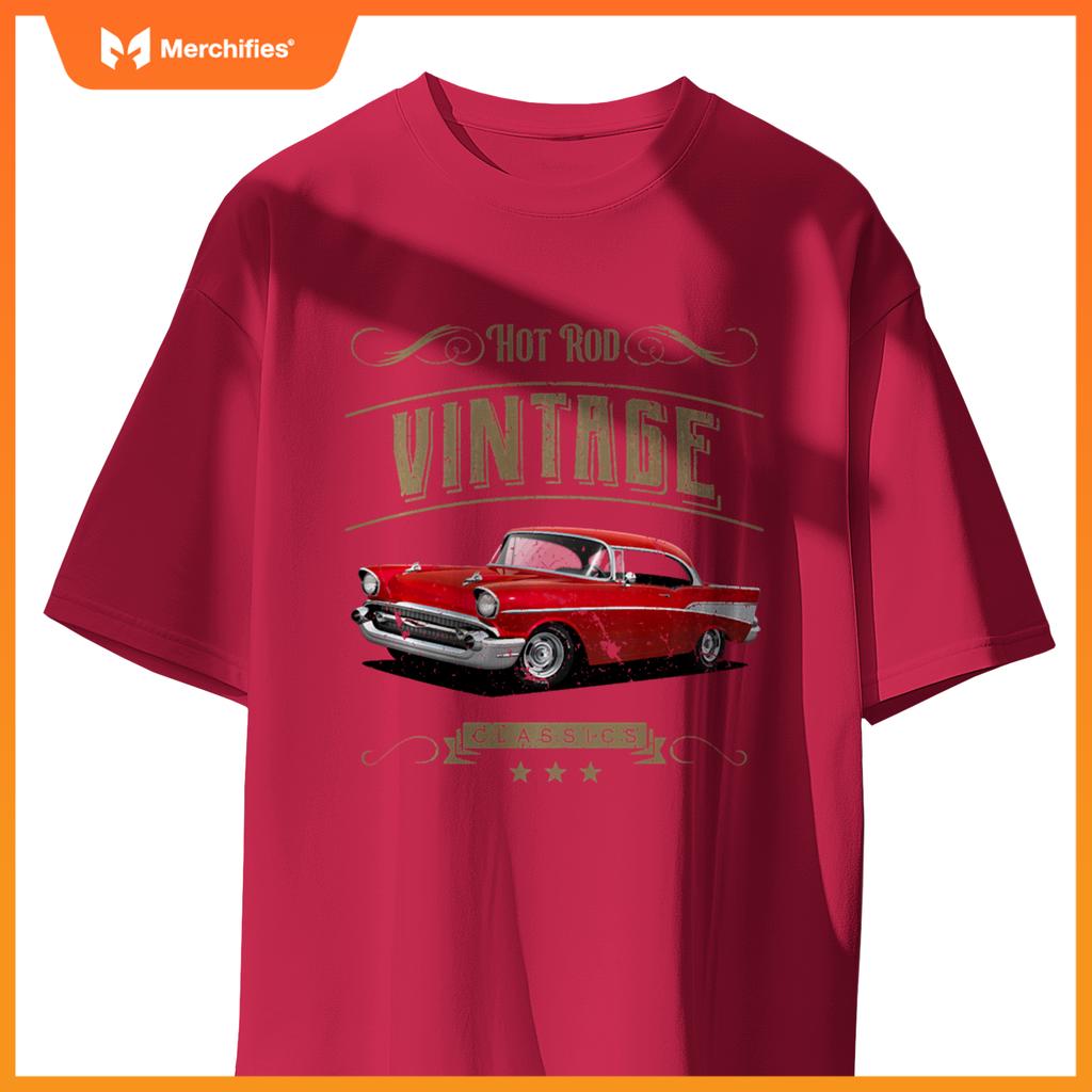 55 56 57 Chevys Truck Bel Air Cars Hotrod Red T-Shirt