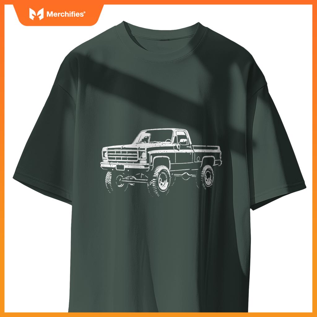 73-87 Squarebody K10 Truck Silhouette Square body 4x4 truck T-Shirt