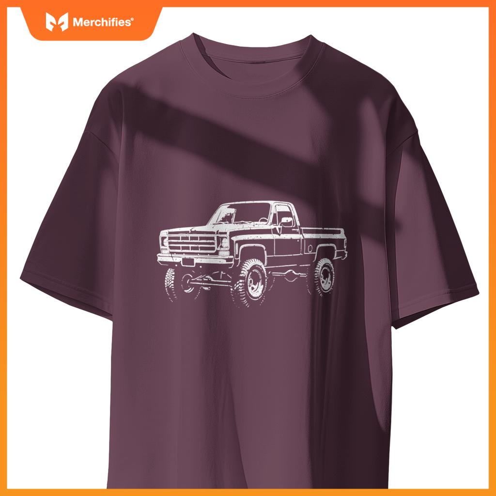 73-87 Squarebody K10 Truck Silhouette Square body 4x4 truck T-Shirt