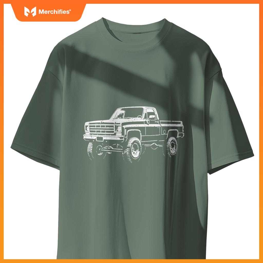 73-87 Squarebody K10 Truck Silhouette Square body 4x4 truck T-Shirt
