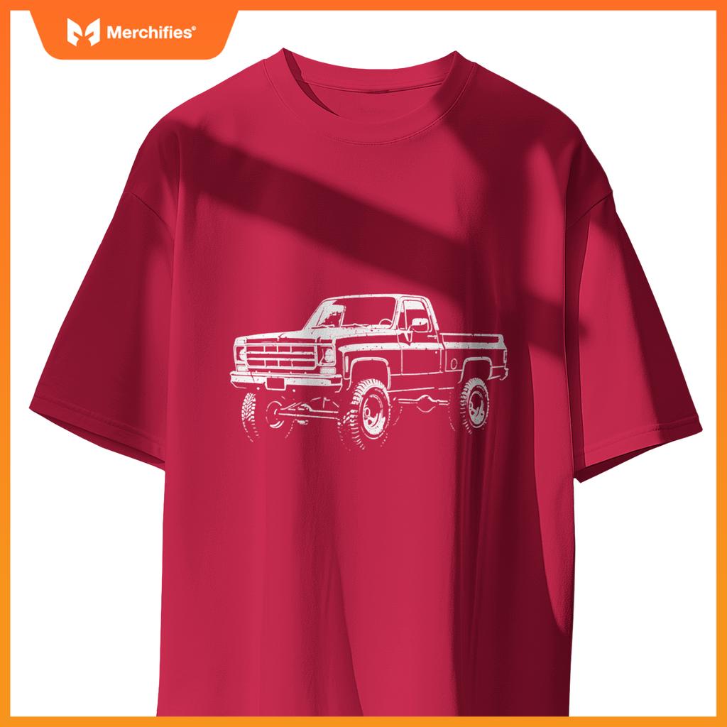 73-87 Squarebody K10 Truck Silhouette Square body 4x4 truck T-Shirt