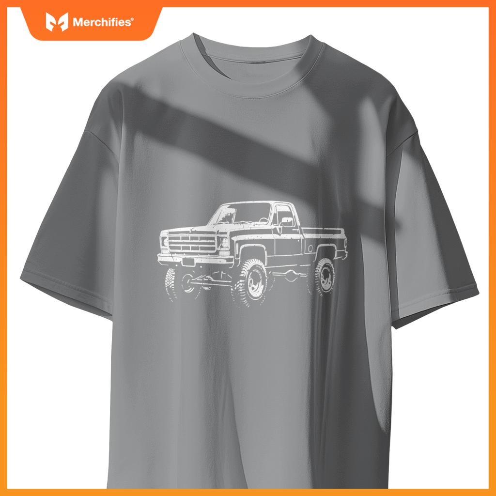 73-87 Squarebody K10 Truck Silhouette Square body 4x4 truck T-Shirt