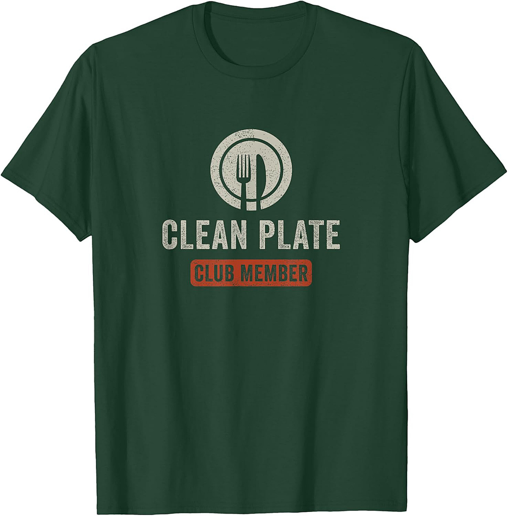 Funny Clean Plate Club Turkey Thanksgiving T-Shirt