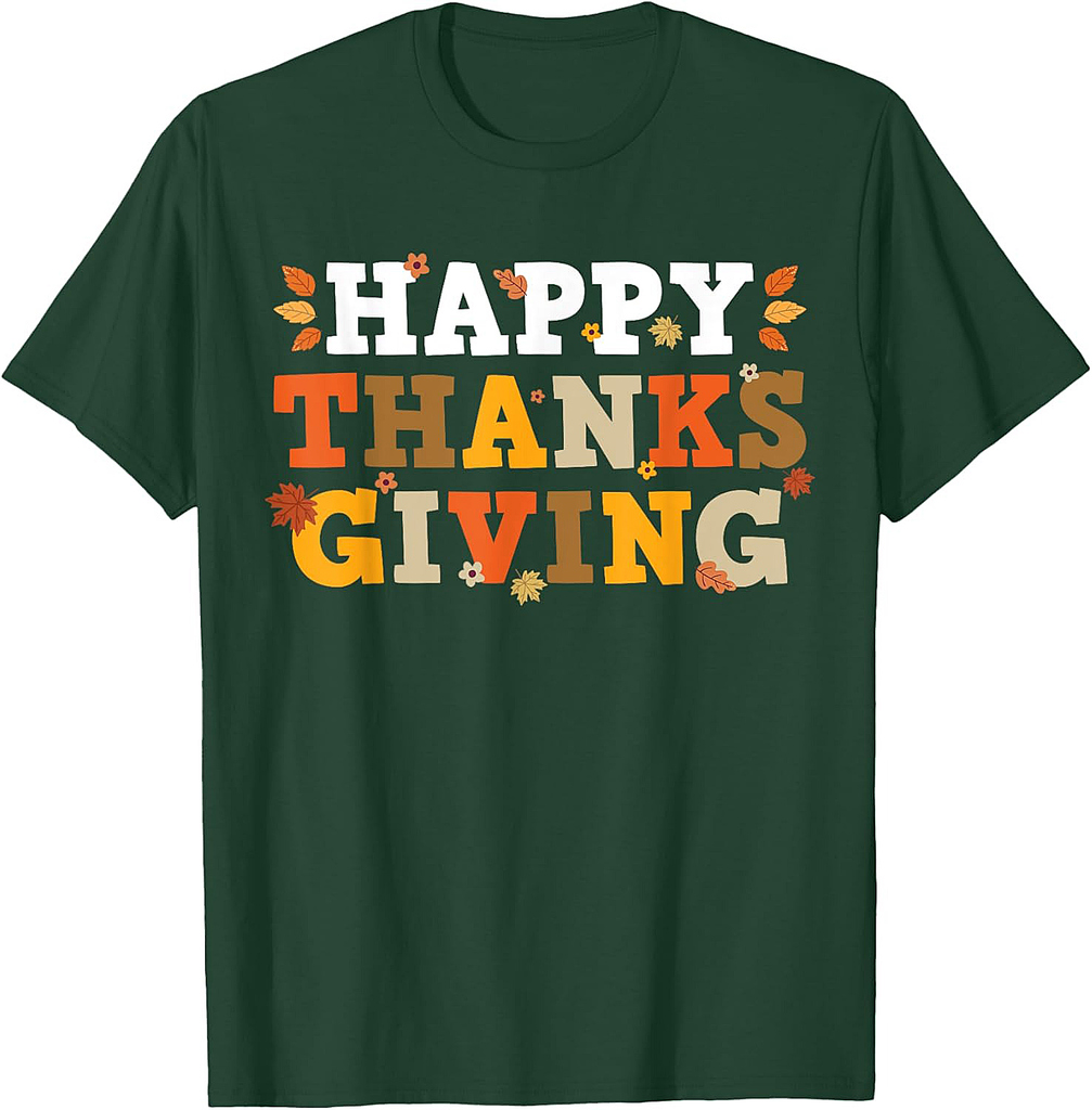 Happy Thanksgiving Matching Family Men Women T-Shirt