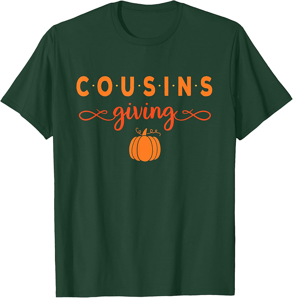 Thanksgiving Shirt for Cousins Giving Boys Girl Family T-Shirt