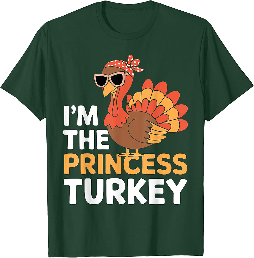 Princess Turkey I'm The Princess Turkey Cute Thanksgiving T-Shirt