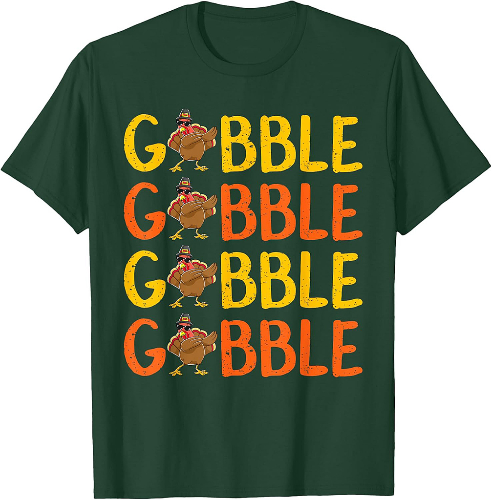 Dabbing Gobble Gobble Turkey Thanksgiving Tee Gift Idea T-Shirt