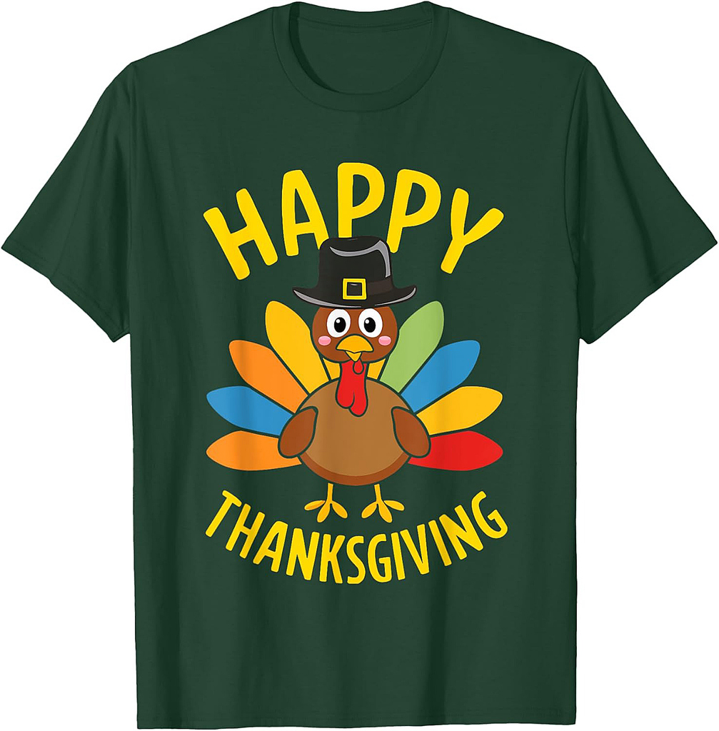 Happy Thanksgiving T Shirt Men Women Family Turkey Day T-Shirt