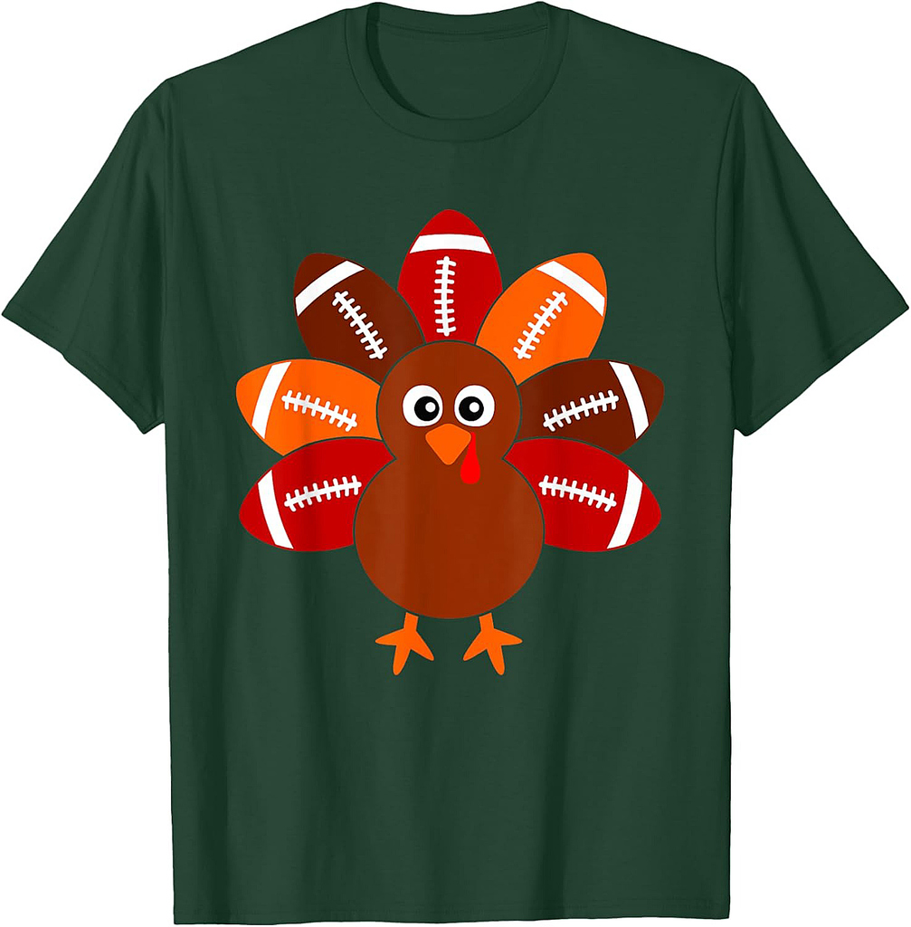 Thanksgiving Shirts for Boys Turkey Ball Men Women T-Shirt