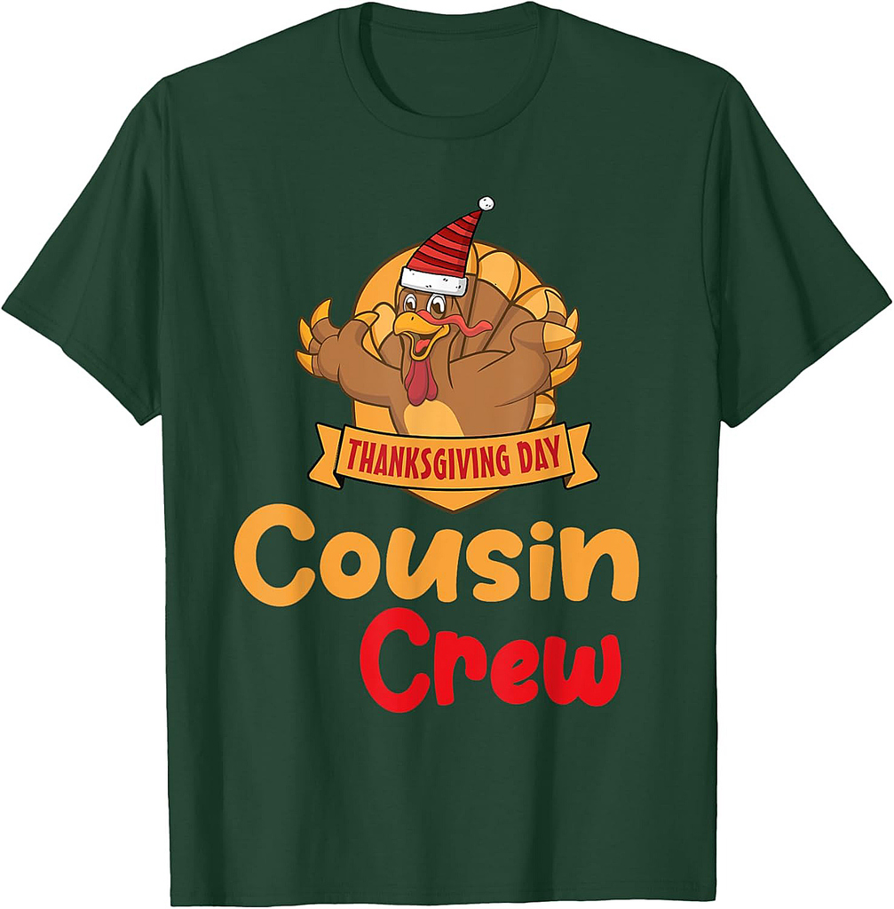 Thanksgiving Day Cousin Crew Turkey Fun T-Shirt