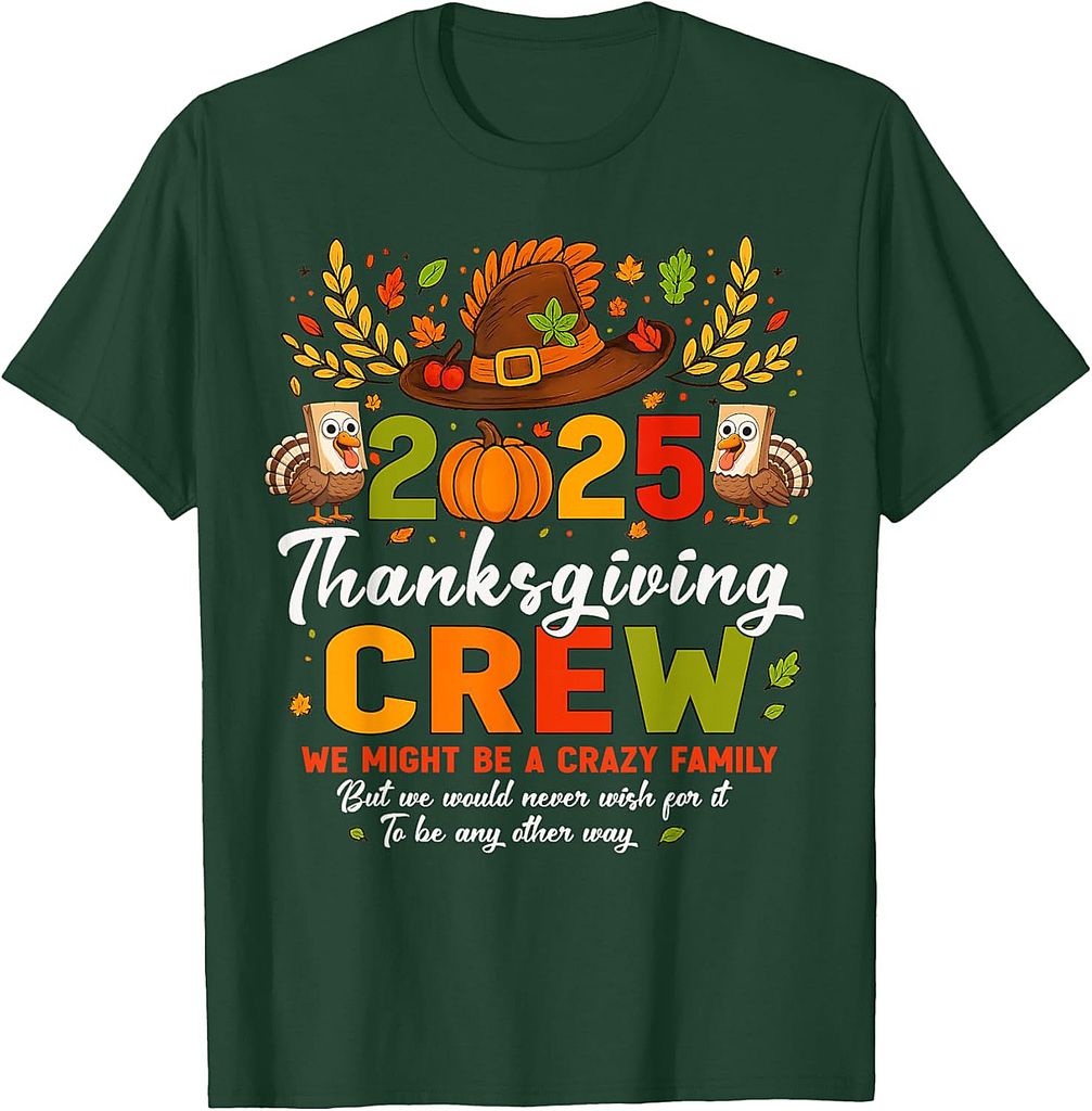 Thanksgiving 2025 Thanksgiving Crew Family Matching T-Shirt