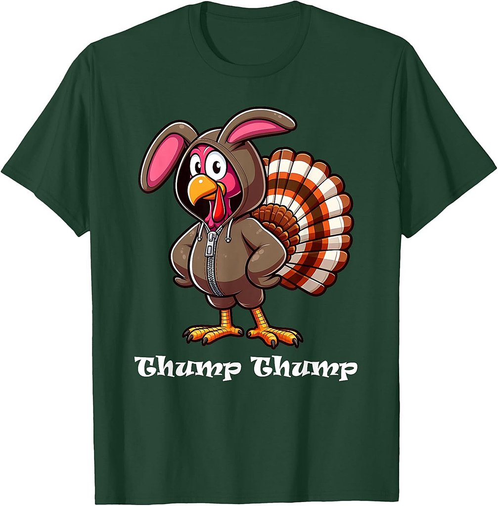 Turkey Costume Rabbit Thump Thanksgiving Turkey Women Men T-Shirt