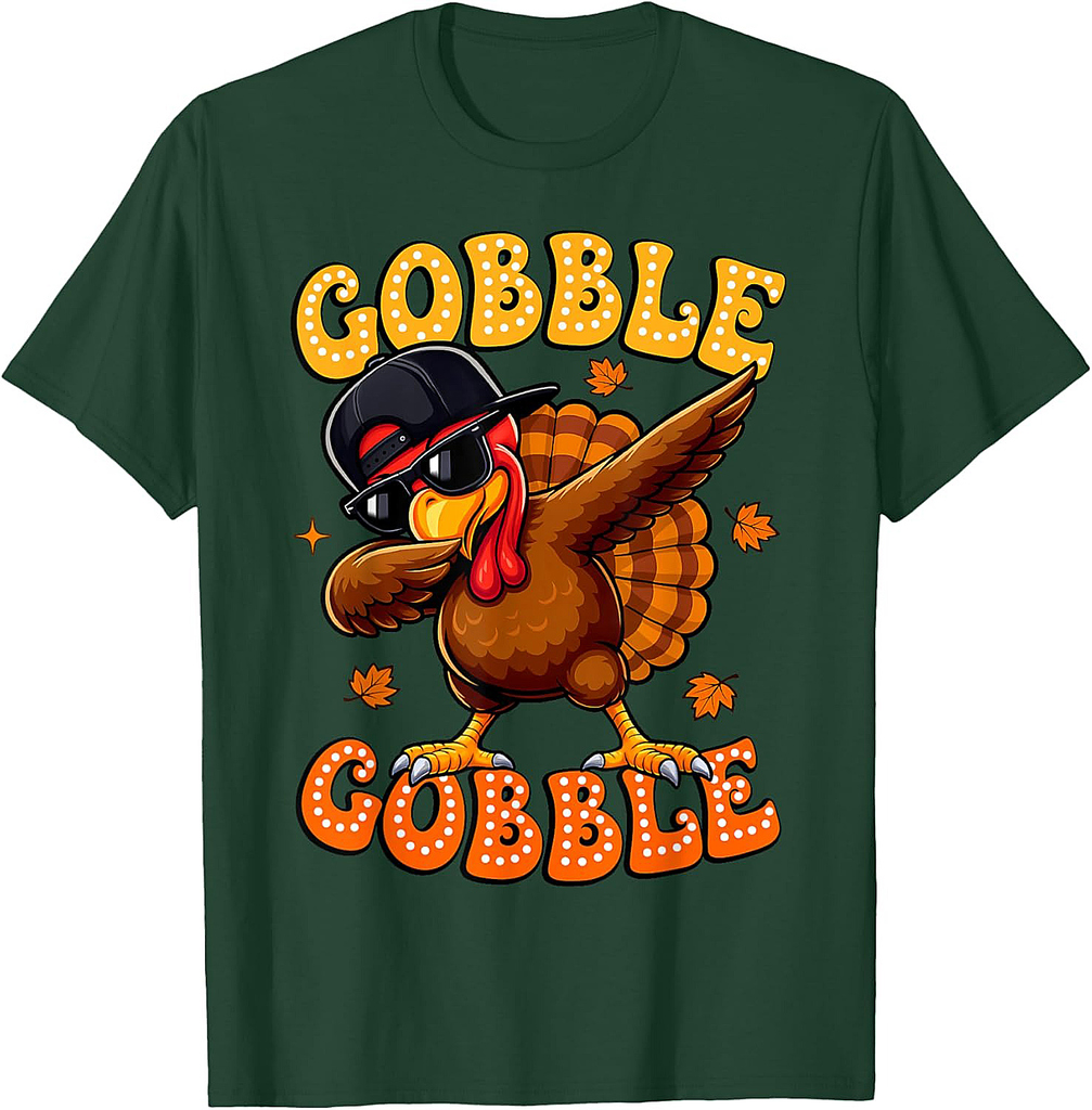 Gobble Turkey Day Happy Thanksgiving Women Toddler Girl Boy T-Shirt