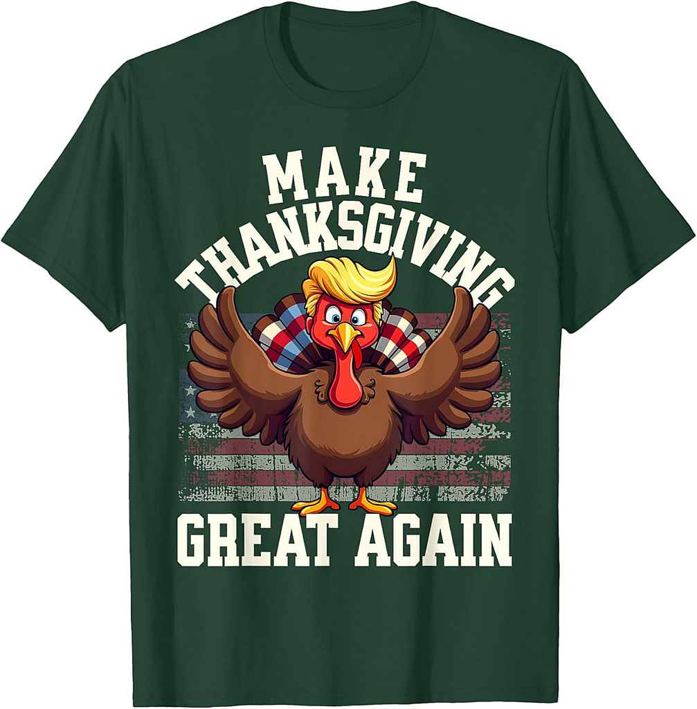 Funny Make Thanksgiving Great Again Turkey T-Shirt