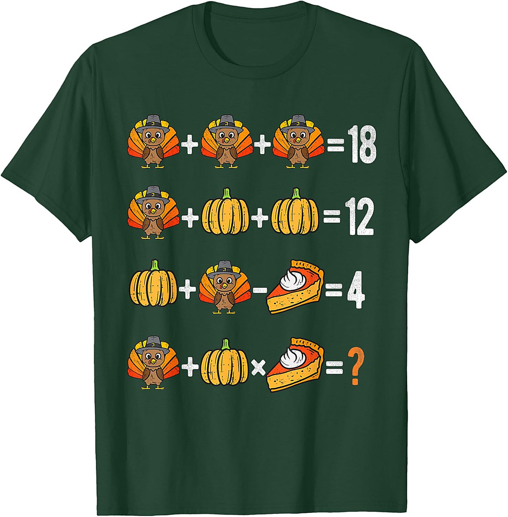 Thanksgiving Order of Operations Thanksgiving Math Teacher T-Shirt
