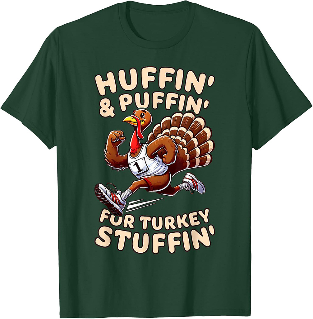 Thanksgiving Turkey Trot Running Turkey Funny T-Shirt