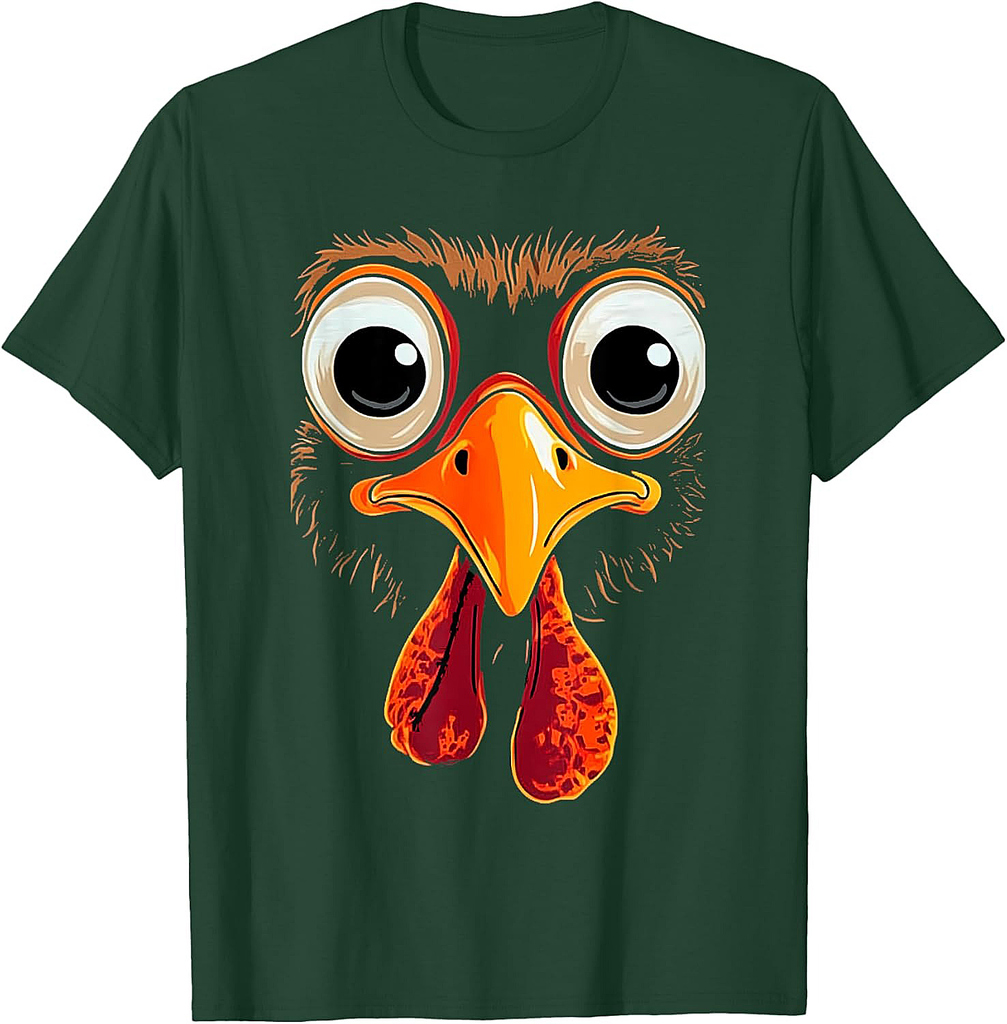 Thanksgiving Turkey Face Matching Family Costume for T-Shirt