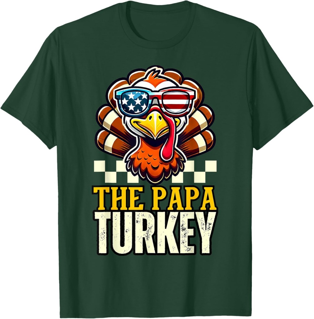 Papa Turkey Dad Dinner Group matching family thanksgiving T-Shirt