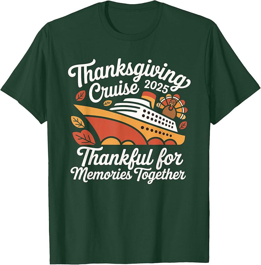 Matching Autumn Cruise Squad Family Thanksgiving Cruise 2025 T-Shirt