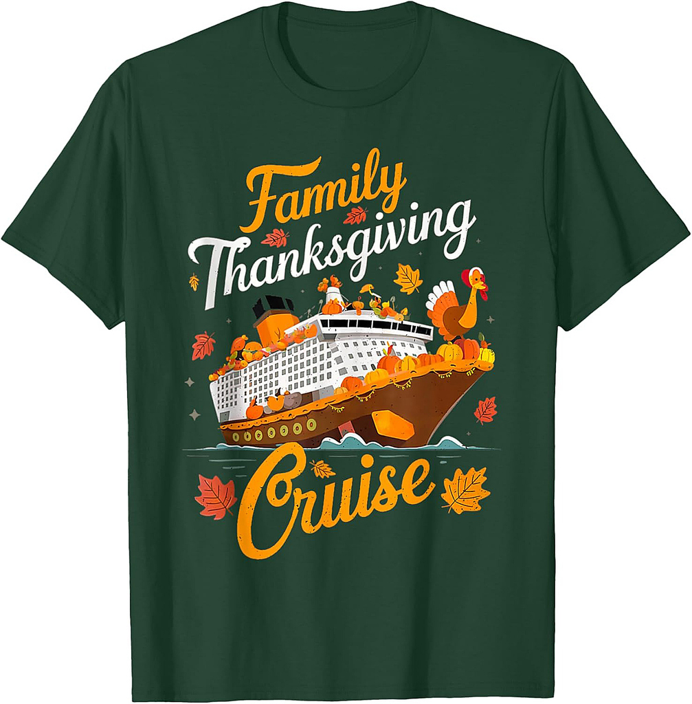 Family cruise 2025 Turkey Trot Thanksgiving Cruise Men Women T-Shirt