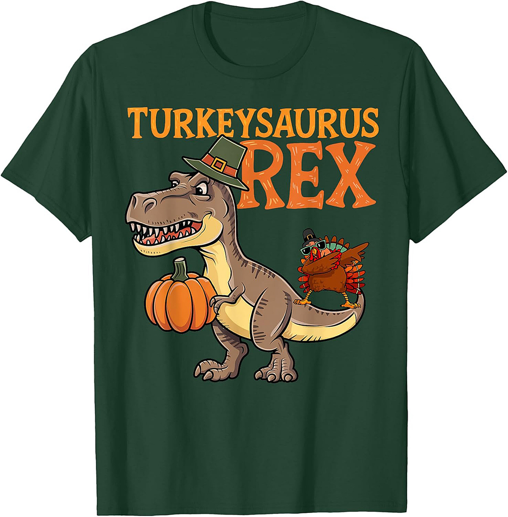 T Rex Turkey Dinosaur Thanksgiving Gifts Men Women Boy T-Shirt
