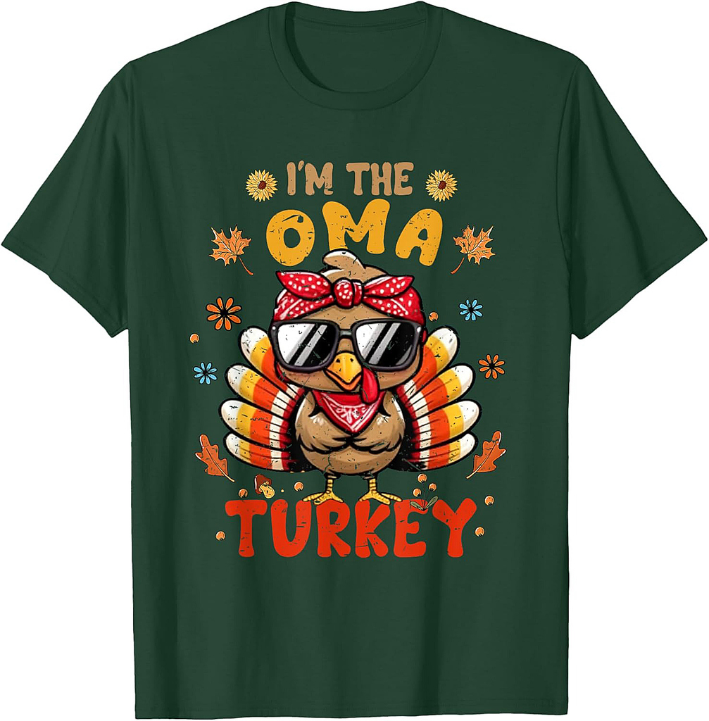 I'm The Oma Turkey Matching Family Thanksgiving 2025 T-Shirt