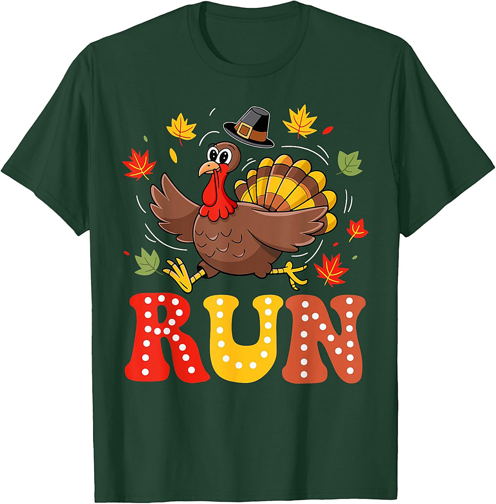 Turkey Run Run Costume Thanksgiving Running Turkey Trot T-Shirt