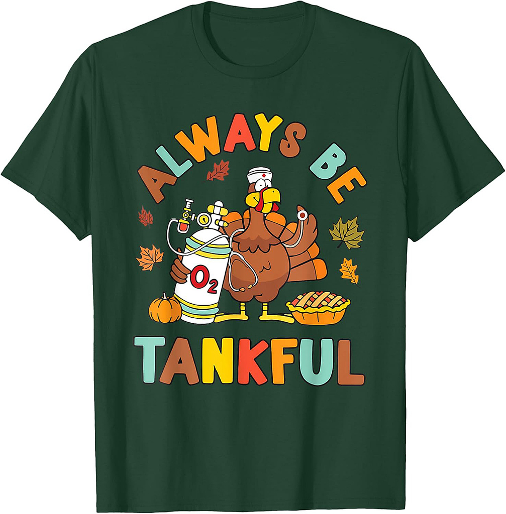 Respiratory Therapist Thanksgiving Nurse Autumn Fall Turkey T-Shirt