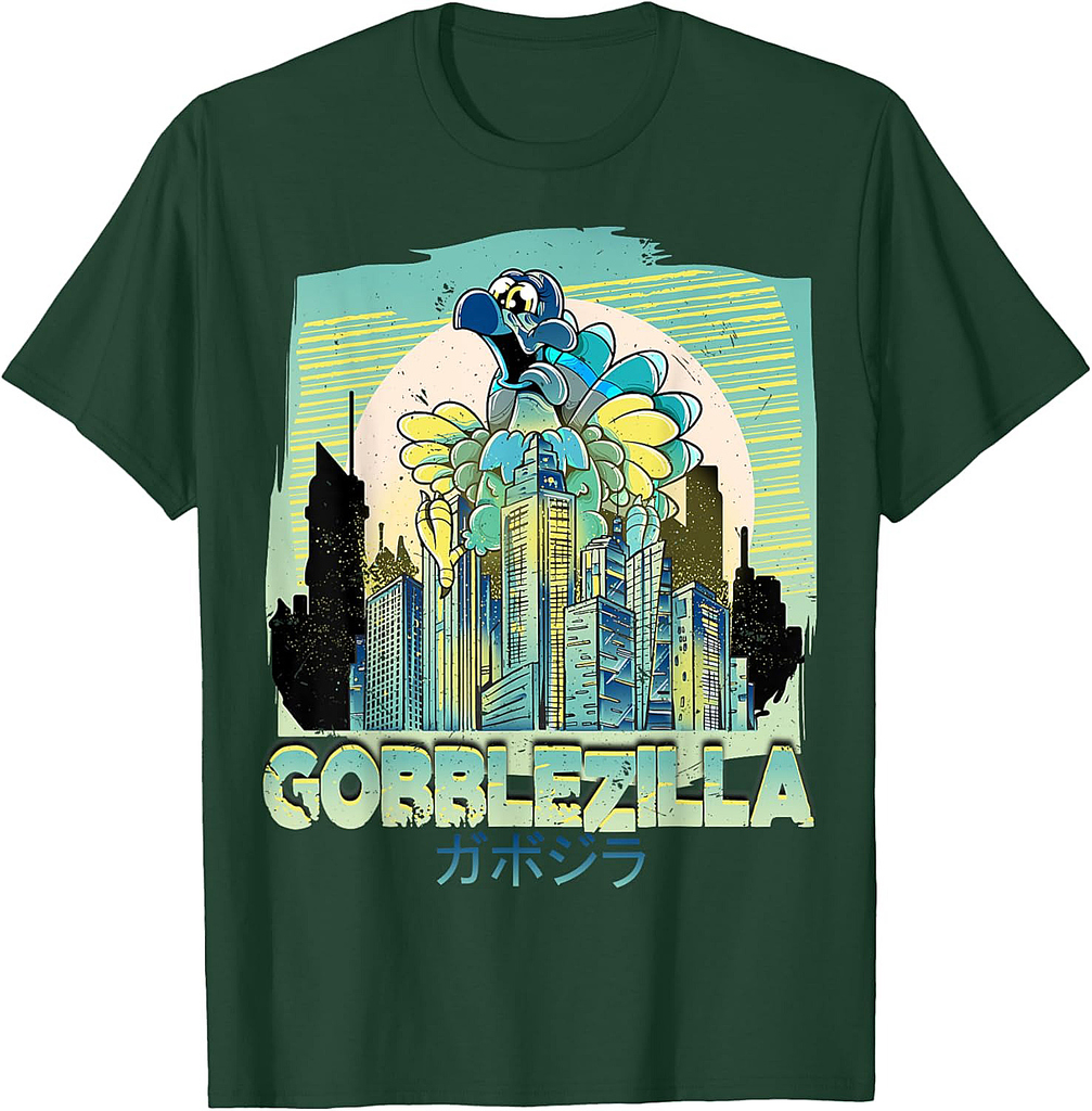 Turkey Day Thanksgiving Gobblezilla T-Shirt