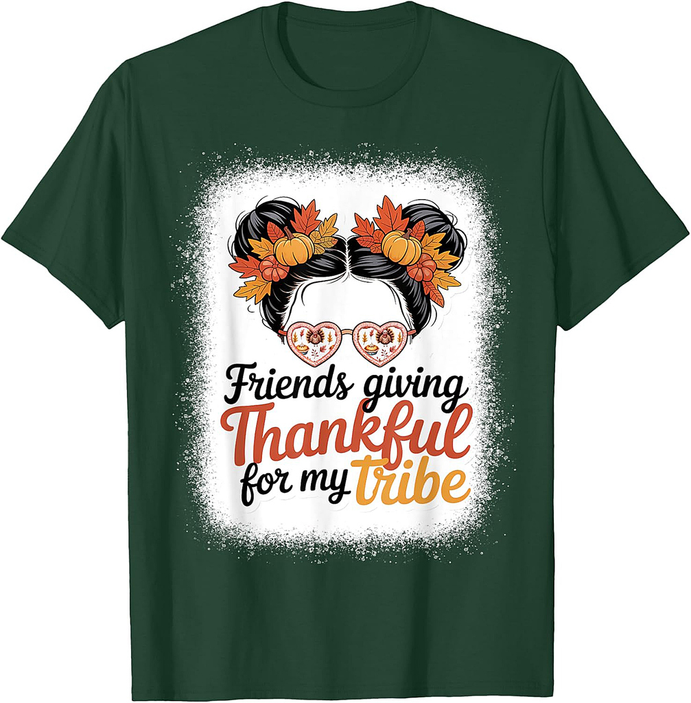 Family Thanksgiving 2025 Thankful for My Tribe Fall Autumn T-Shirt