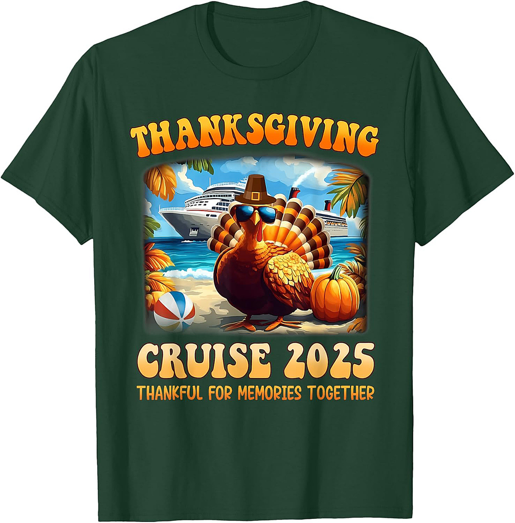 Thanksgiving Cruise 2025 Thankful for Memories Together T-Shirt