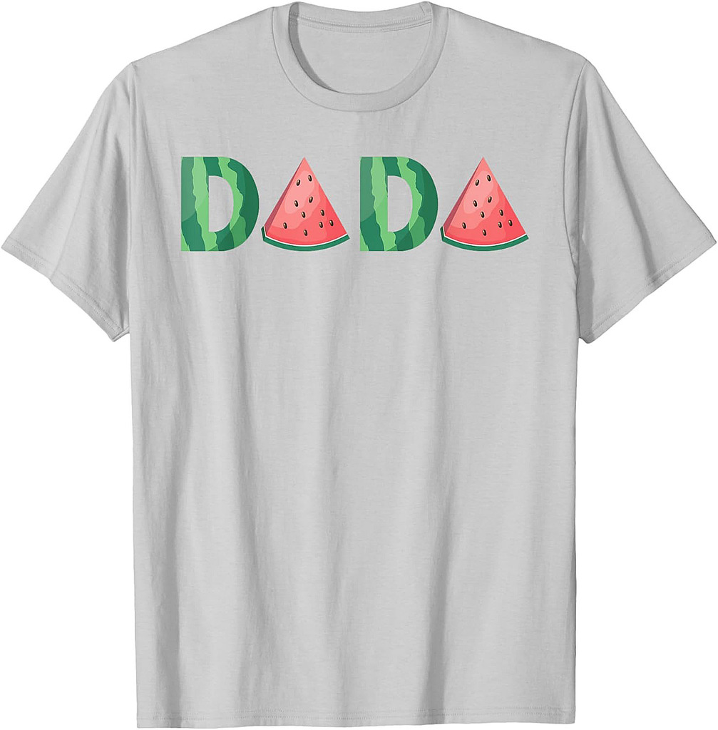 Dada Watermelon Funny Summer Fruit Gift  Great Father's Day T-Shirt