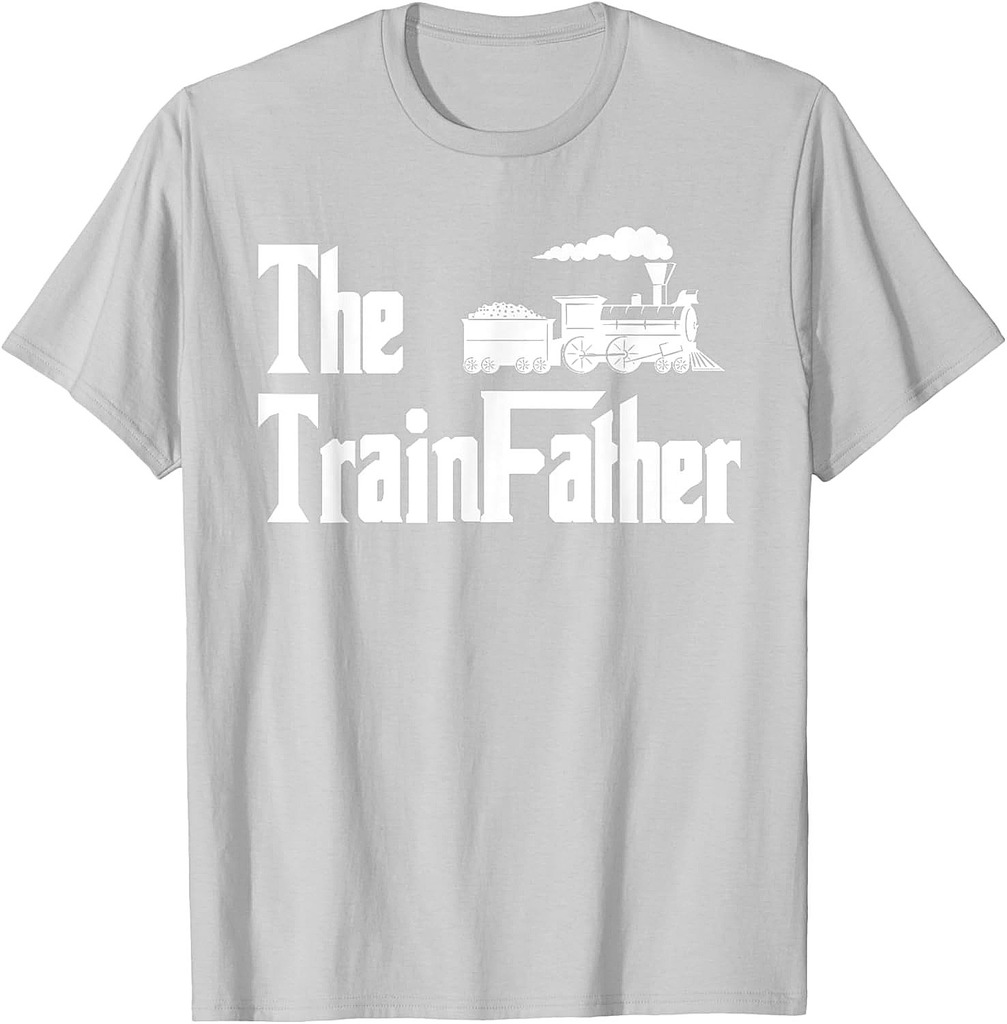 The TrainFather Locomotive Model Train Collector Fathers Day T-Shirt