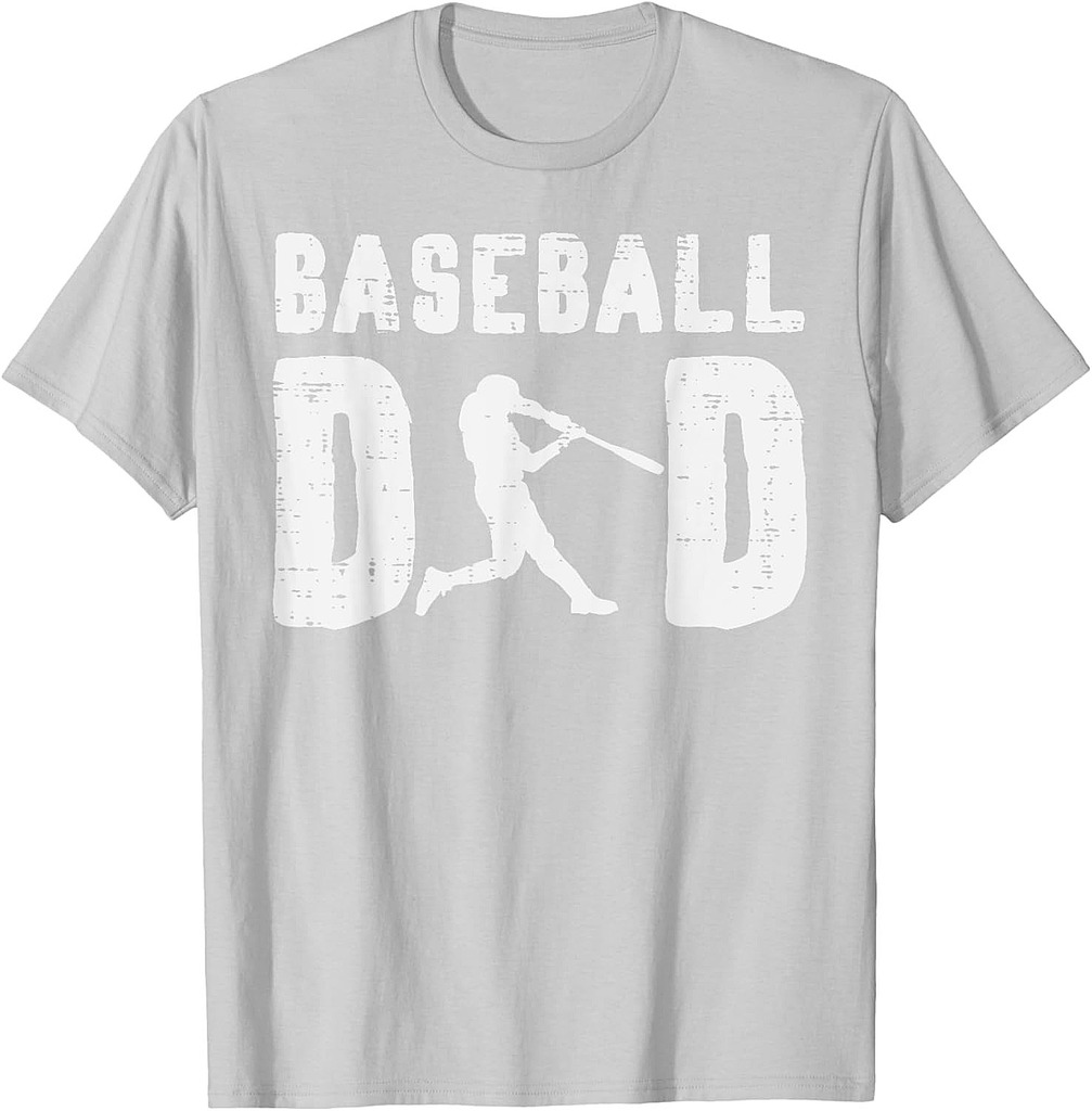 Baseball Dad Cool Fathers Day Coach Player Daddy Papa T-Shirt