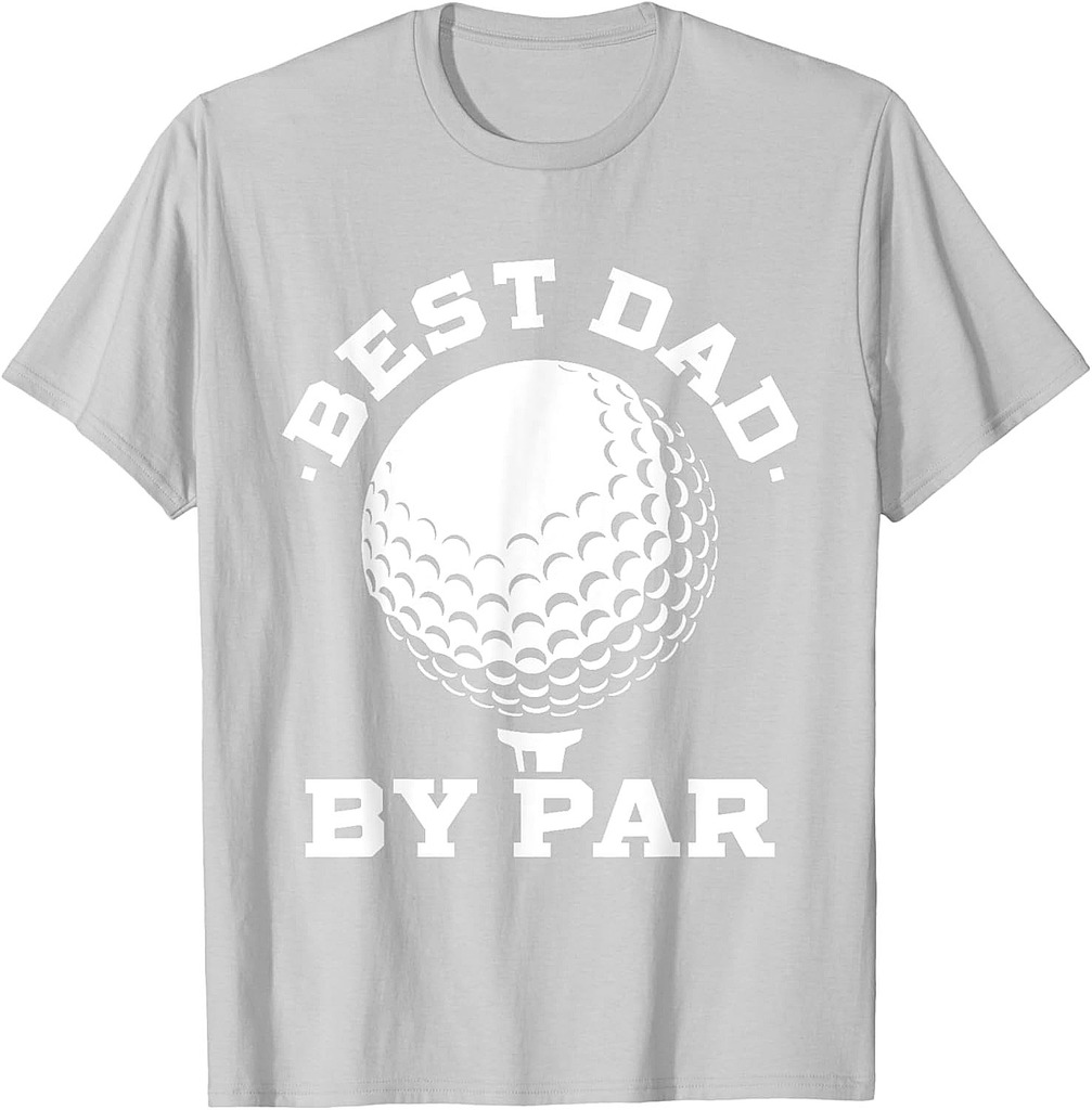 Best Dad by Par  Funny Golf Player Father's Day T-Shirt