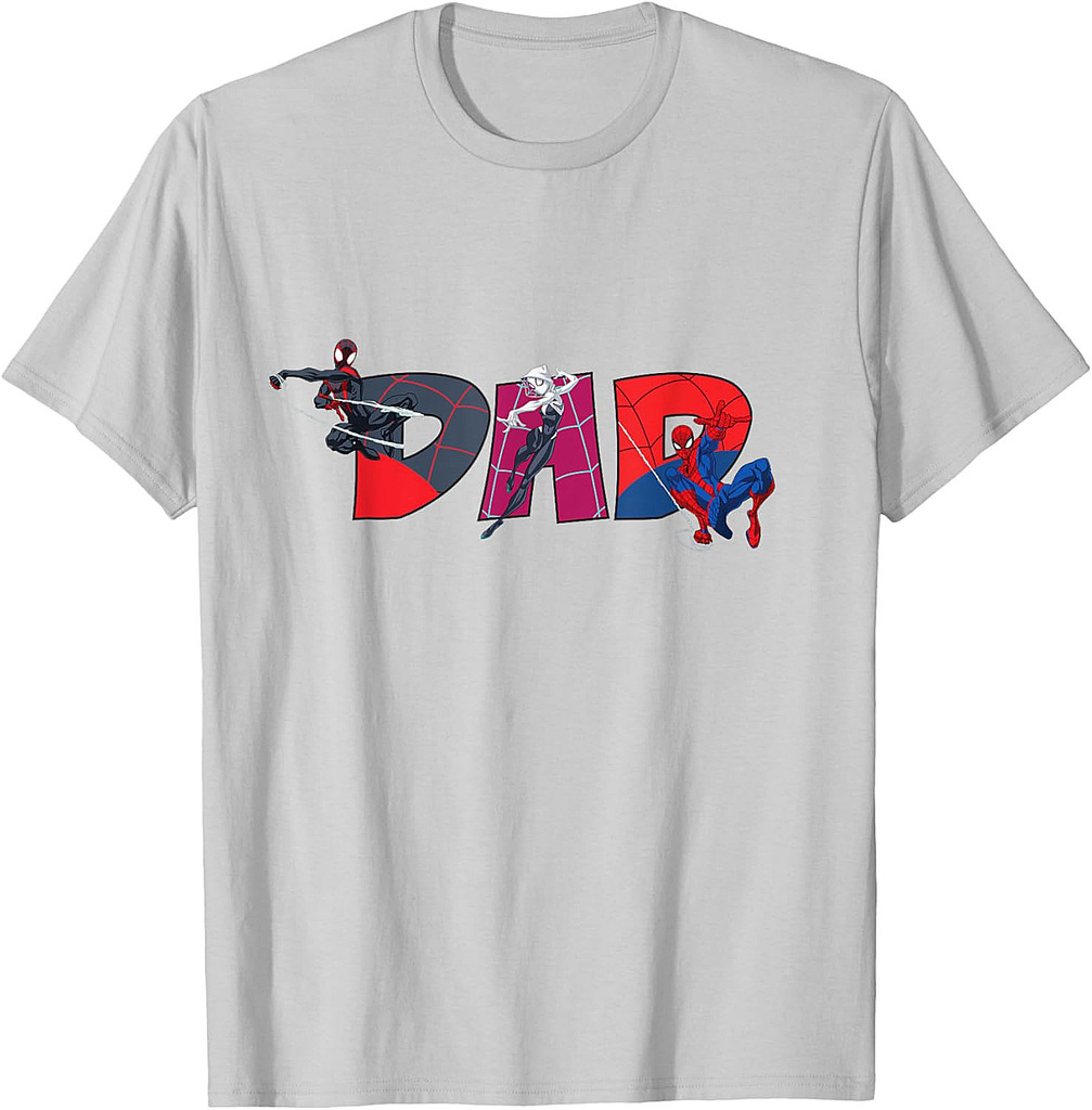 Marvel Spider-Man Trio Dad Father’s Day Family Trip Birthday T-Shirt