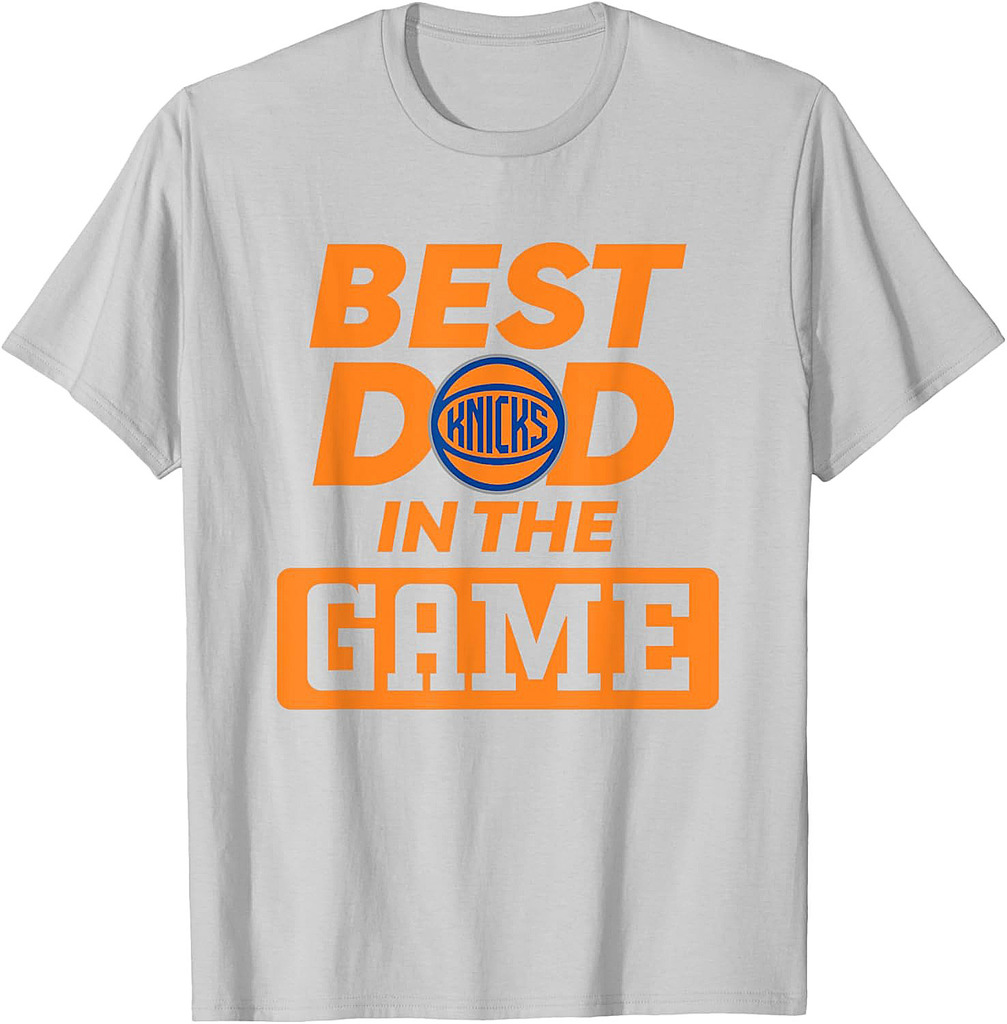 NBA Father's Day Best Dad In The Game Knicks Logo T-Shirt