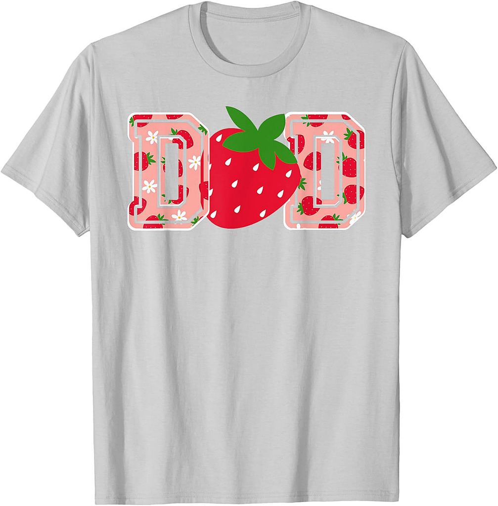 Dad Strawberry  Funny Strawberry Father's Day  T-Shirt