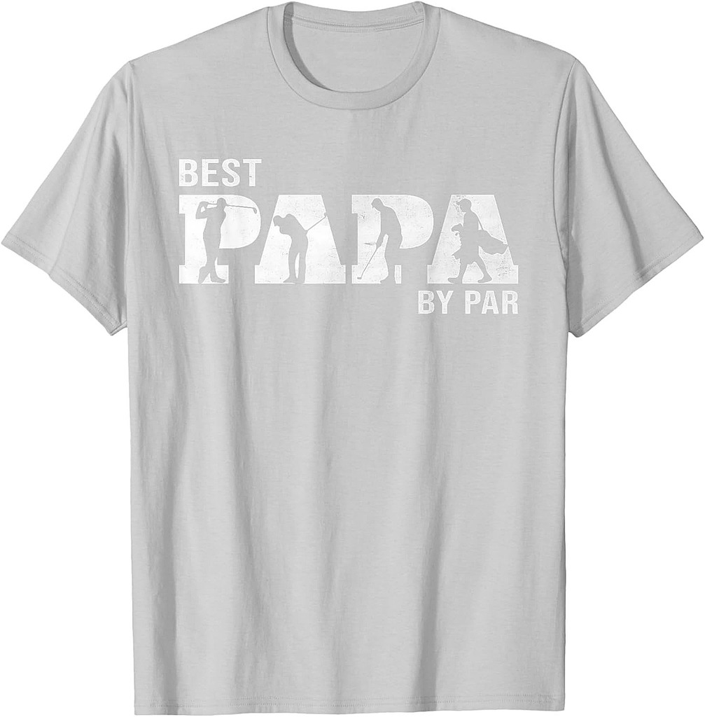 Funny Best Papa By Par Golf Grandpa Father's Day T-Shirt