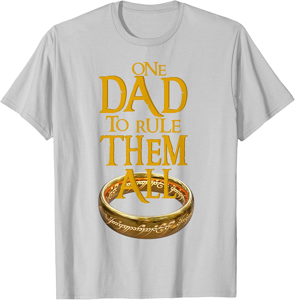 One Dad to Rule Them All Nerd Dad Father's Day Gift Tee T-Shirt