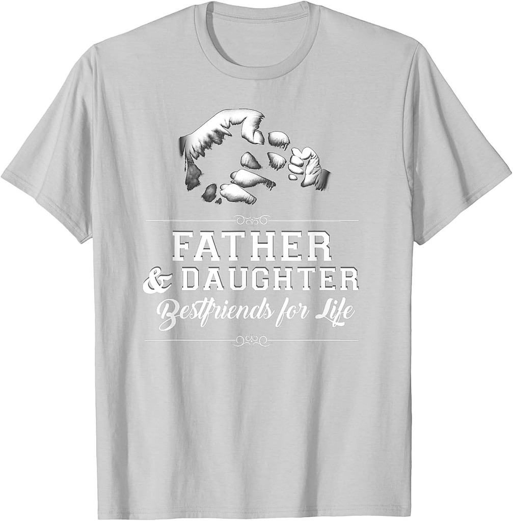 Father Daughter Friends Fist Bump TShirt Dad Father's Day T-Shirt